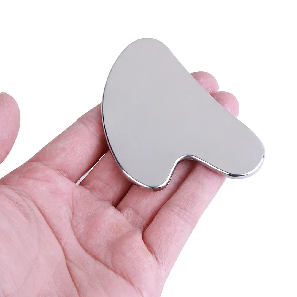 SiennaStyler™ Premium Stainless Steel Gua Sha – Face Sculpting & Depuffing Tool